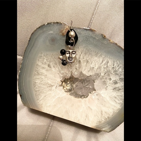 Designs by Janelle - Handmade Silver Wire Face Charm - Picture 5 of 13